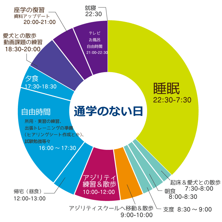 Nさん通学のない日のデータ